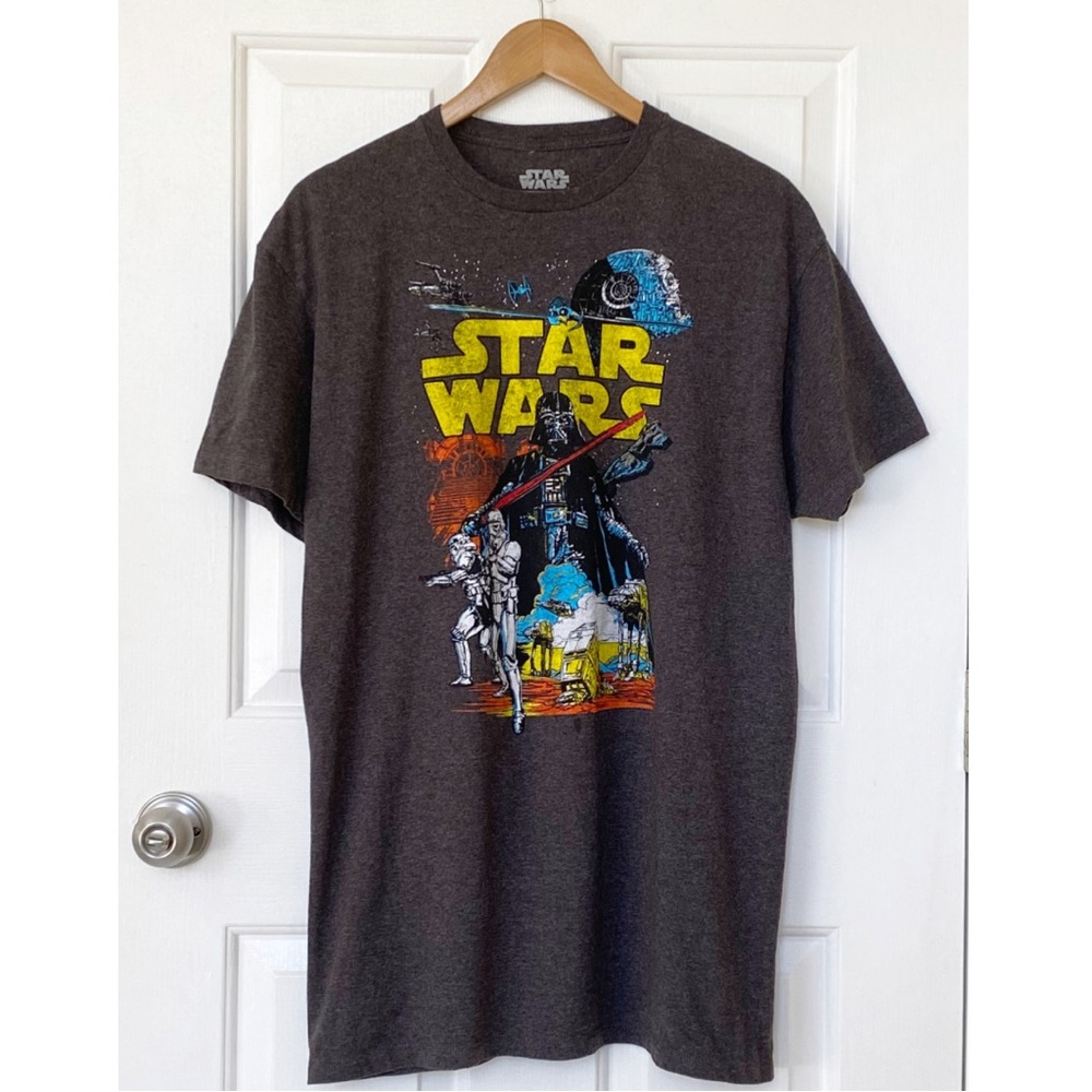 Star Wars Graphic Tee Shirt Heathered Grey XL